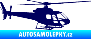 Samolepka Vrtulník 002 pravá helikoptéra tmavě modrá