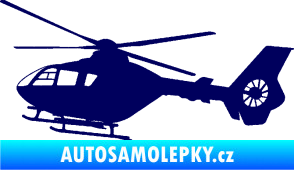Samolepka Vrtulník 006 levá helikoptéra tmavě modrá