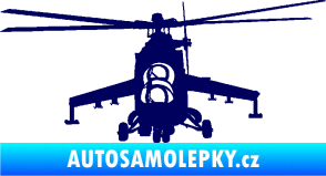 Samolepka Vrtulník 009 levá helikoptéra tmavě modrá