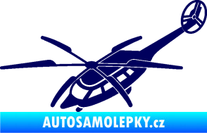 Samolepka Vrtulník 011 levá helikoptéra tmavě modrá