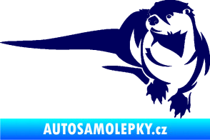 Samolepka Vydra 001 levá tmavě modrá