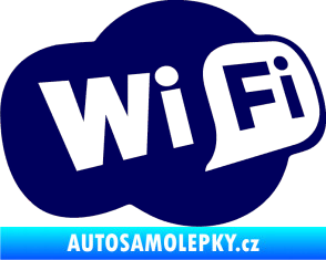 Samolepka Wifi 002 tmavě modrá