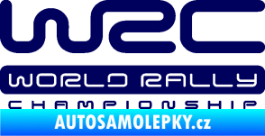 Samolepka WRC -  World Rally Championship tmavě modrá
