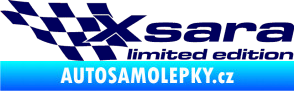 Samolepka Xsara limited edition levá tmavě modrá