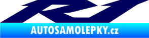 Samolepka Yamaha R1 tmavě modrá