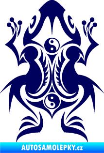 Samolepka Žába 001 tmavě modrá
