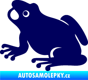 Samolepka Žába 007 levá tmavě modrá
