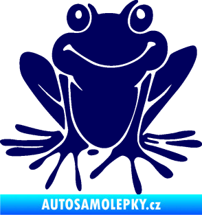 Samolepka Žába 008 pravá tmavě modrá