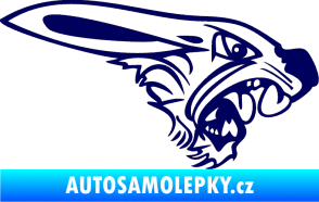 Samolepka Zajíc pravá tmavě modrá