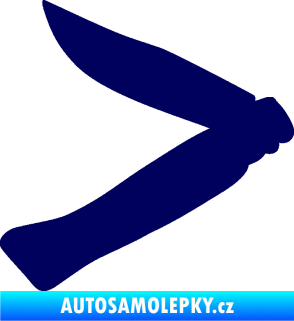 Samolepka Zavírací nůž 001 levá tmavě modrá