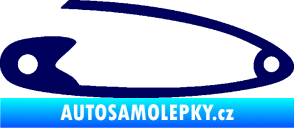 Samolepka Zavírací špendlík 002 levá tmavě modrá