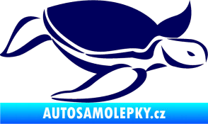 Samolepka Želva 002 pravá tmavě modrá