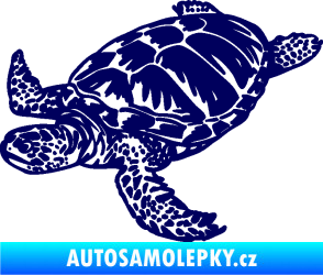 Samolepka Želva 005 levá tmavě modrá