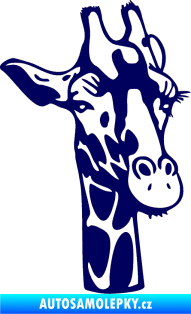 Samolepka Žirafa 001 pravá tmavě modrá