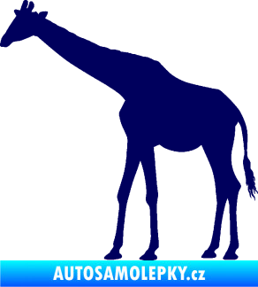 Samolepka Žirafa 002 levá tmavě modrá