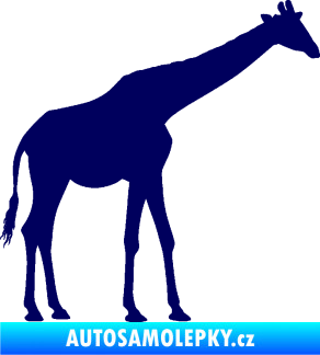 Samolepka Žirafa 002 pravá tmavě modrá