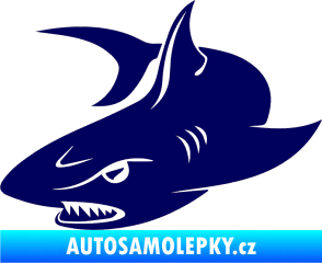 Samolepka Žralok 012 levá tmavě modrá