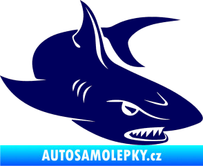 Samolepka Žralok 012 pravá tmavě modrá
