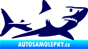 Samolepka Žralok 015 pravá tmavě modrá