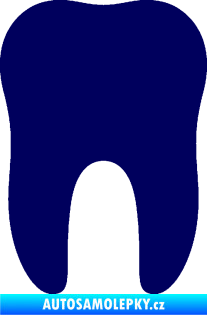Samolepka Zub 001 stolička tmavě modrá