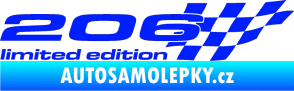 Samolepka 206 limited edition pravá modrá dynamic