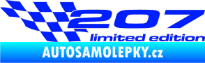 Samolepka 207 limited edition levá modrá dynamic
