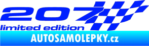 Samolepka 207 limited edition pravá modrá dynamic