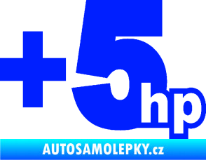 Samolepka + 5hp 003 modrá dynamic
