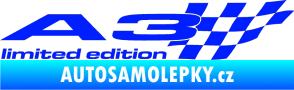 Samolepka A3 limited edition pravá modrá dynamic