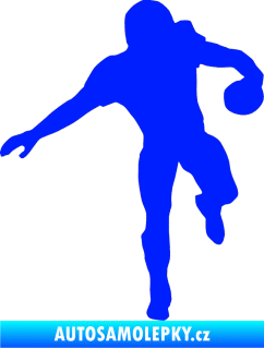 Samolepka Americký fotbal 006 pravá modrá dynamic