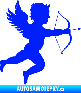 Samolepka Amor 001 pravá cupid andílek modrá dynamic