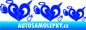 Samolepka Angel devil family 002 rodinka v autě modrá dynamic