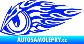Samolepka Animal flames 016 levá zvířecí oko modrá dynamic