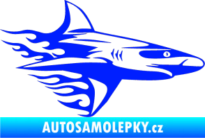 Samolepka Animal flames 031 pravá žralok modrá dynamic