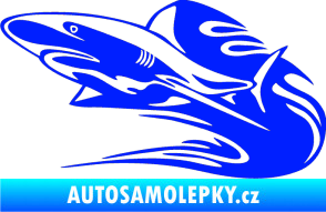 Samolepka Animal flames 037 levá žralok modrá dynamic