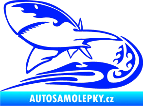 Samolepka Animal flames 041 levá žralok modrá dynamic
