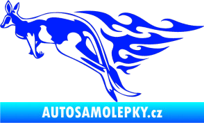 Samolepka Animal flames 044 levá klokan modrá dynamic