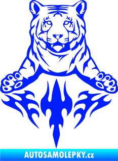 Samolepka Animal flames 045 levá tygr modrá dynamic