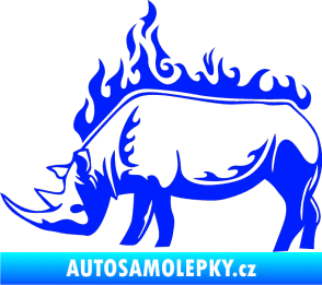 Samolepka Animal flames 049 levá nosorožec modrá dynamic