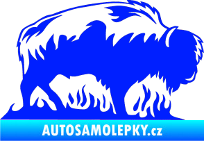 Samolepka Animal flames 071 pravá býk modrá dynamic