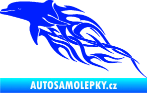 Samolepka Animal flames 102 levá delfín modrá dynamic