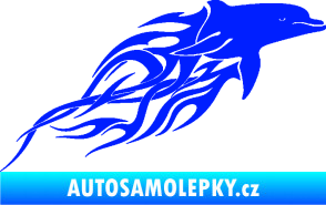 Samolepka Animal flames 102 pravá delfín modrá dynamic