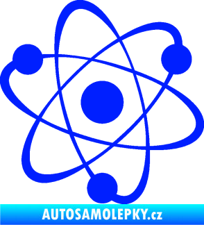 Samolepka Atom  modrá dynamic