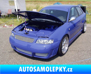 Samolepka Audi A3 - přední modrá dynamic
