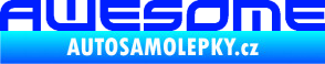 Samolepka Awesome modrá dynamic