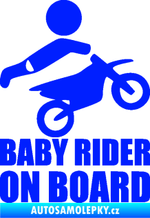 Samolepka Baby rider on board pravá modrá dynamic