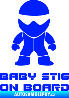 Samolepka Baby stig on board modrá dynamic