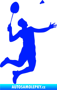 Samolepka Badminton 001 pravá modrá dynamic
