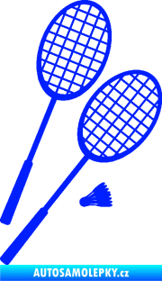 Samolepka Badminton rakety pravá modrá dynamic