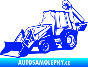 Samolepka Bagr 001 levá modrá dynamic